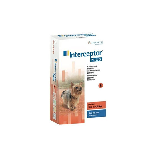 Interceptor flavor 2,3 mg 6 cpr per cani ;4,5 kg