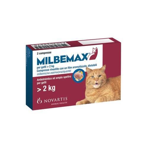 Milbemax gatti >2 kg 2 cpr